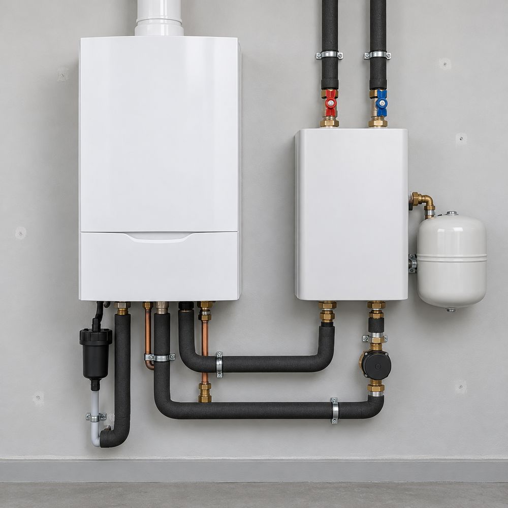 Sistema ibrido caldaia + pompa di calore 4 kW